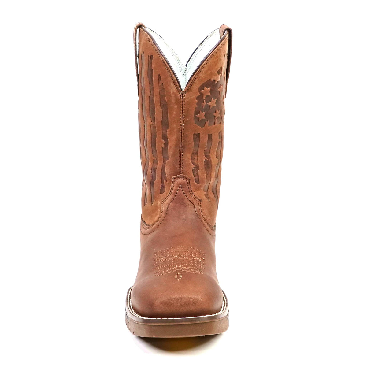 Texas Country - Chocolate Brown Work Boot - Soft Toe (TC005) - Gomez Western Wear