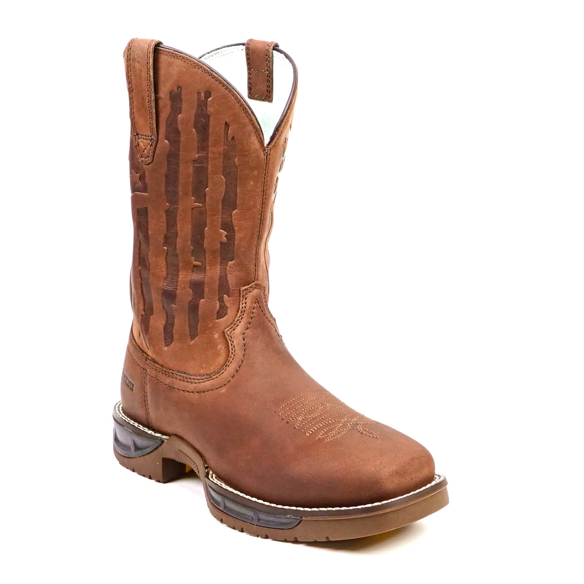 Texas Country - Chocolate Brown Work Boot - Soft Toe (TC005) - Gomez Western Wear