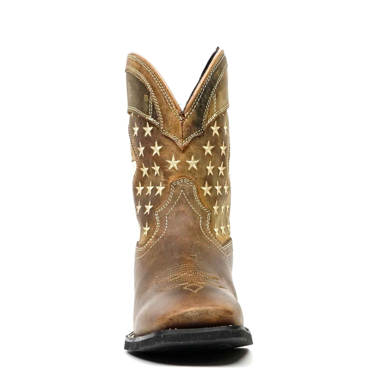 Texas Country Distressed Tan Boots - Slip-Resistant Sole - Square Toe (TCK001) - Gomez Western Wear
