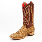 Texas Country Mens Diamond Collection Butch Pirarucu Fish Boots - Orix - Square Toe
