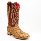 Texas Country Mens Diamond Collection Butch Pirarucu Fish Boots - Orix - Square Toe