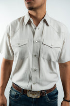 Texas Country - Solid Sand Pearl Snap Short Sleeve Shirt (RT102S/T) - Gomez Western Wear