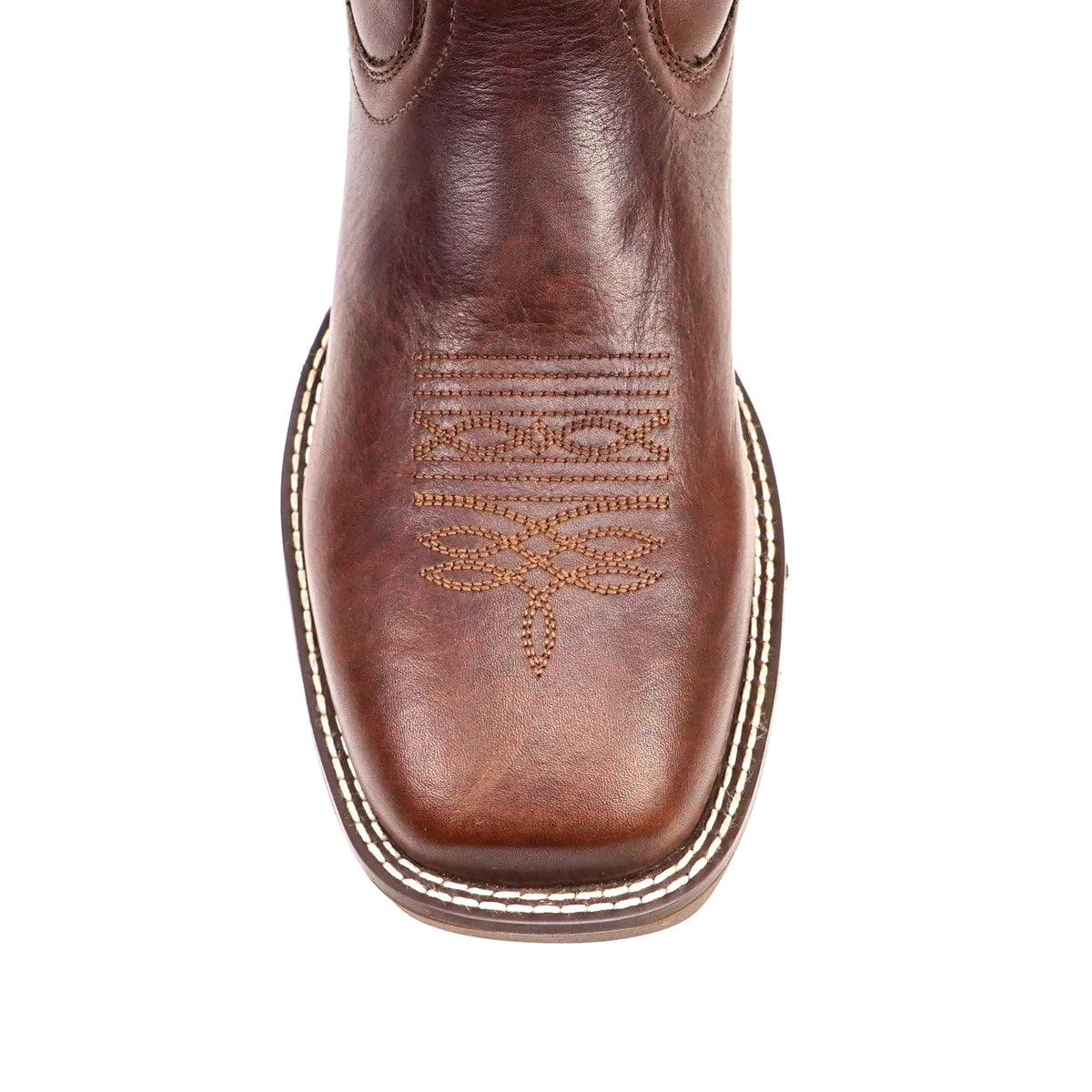 Texas Country - Thunder Chestnut Work Boots - Soft Toe (TC006) - Gomez Western Wear