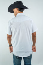 Texas Country - White Pearl Snap Short Sleeve Shirt (RT102S/T White) - Gomez Western Wear