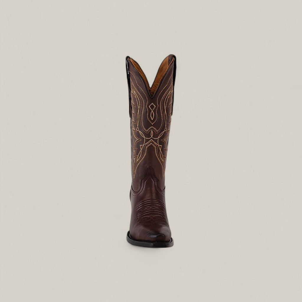 TS 013 Alexia Clayton Calf Choco H-Retro - Gomez Western Wear