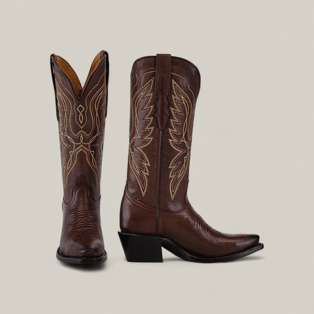 TS 013 Alexia Clayton Calf Choco H-Retro - Gomez Western Wear