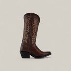 TS 013 Alexia Clayton Calf Choco H-Retro - Gomez Western Wear