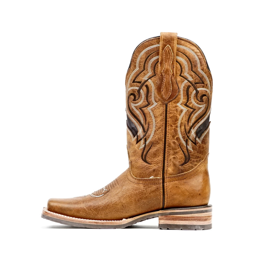 Wild Mustard Cowboy Boots - Slip-Resistant Sole - Rodeo Toe (E470) - Gomez Western Wear