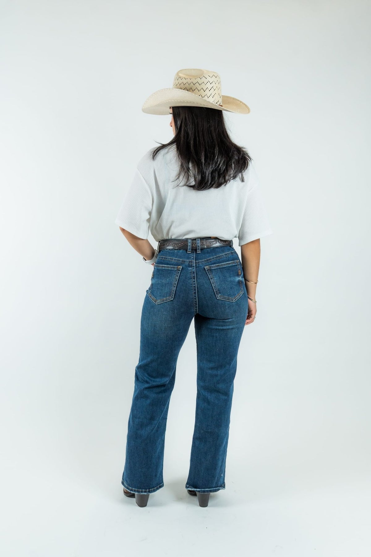Women's High-Rise Wide Fit Denim Jeans (W2374-WL) - Gomez Western Wear