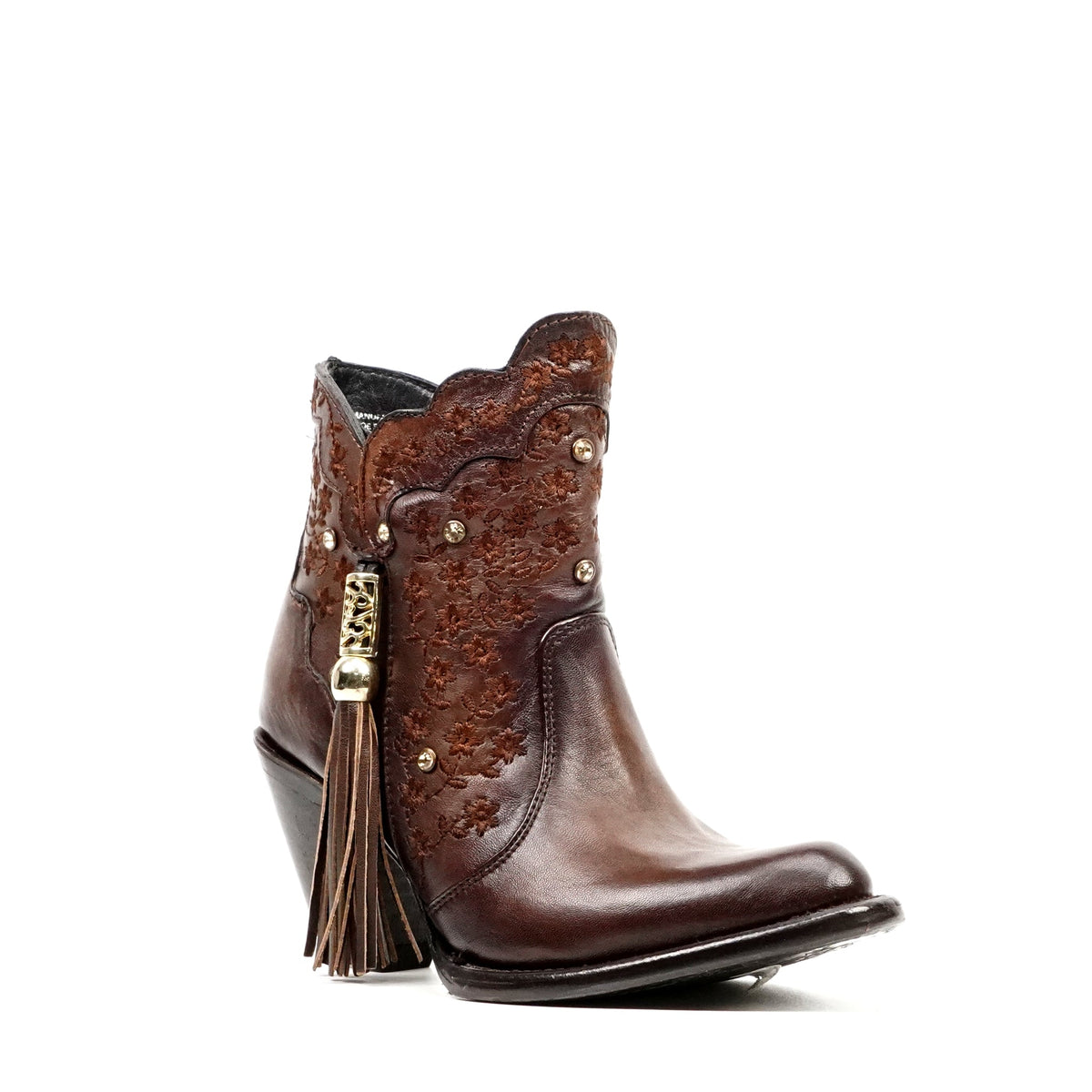 Ximena Chocolate Brown Ankle Boots - J Toe - Gomez Western Wear