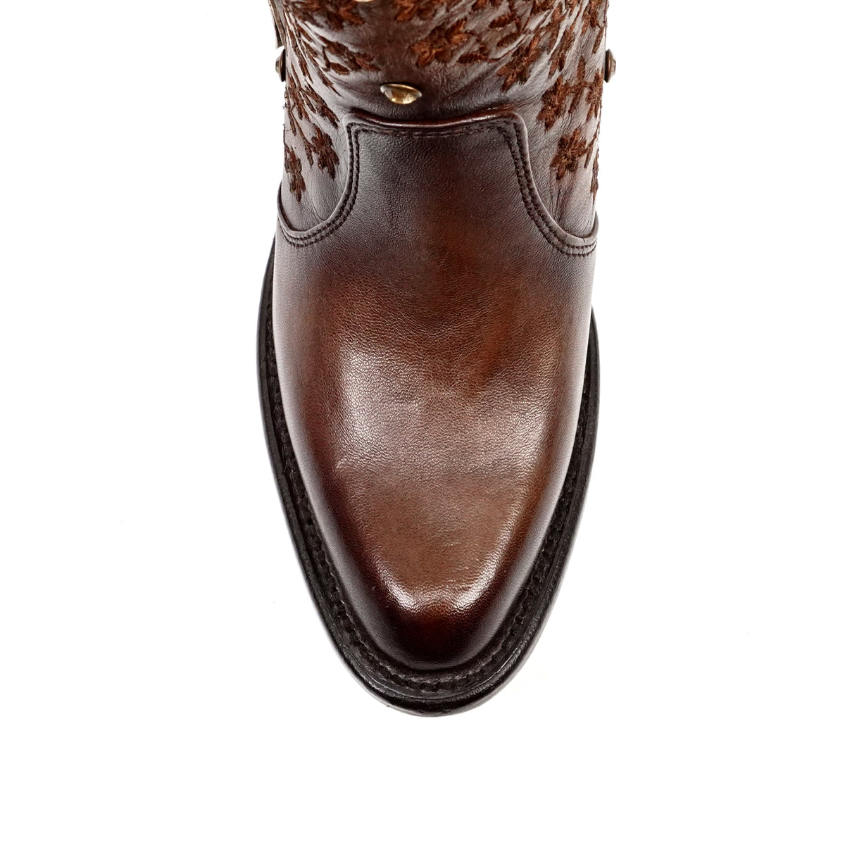 Ximena Chocolate Brown Ankle Boots - J Toe - Gomez Western Wear