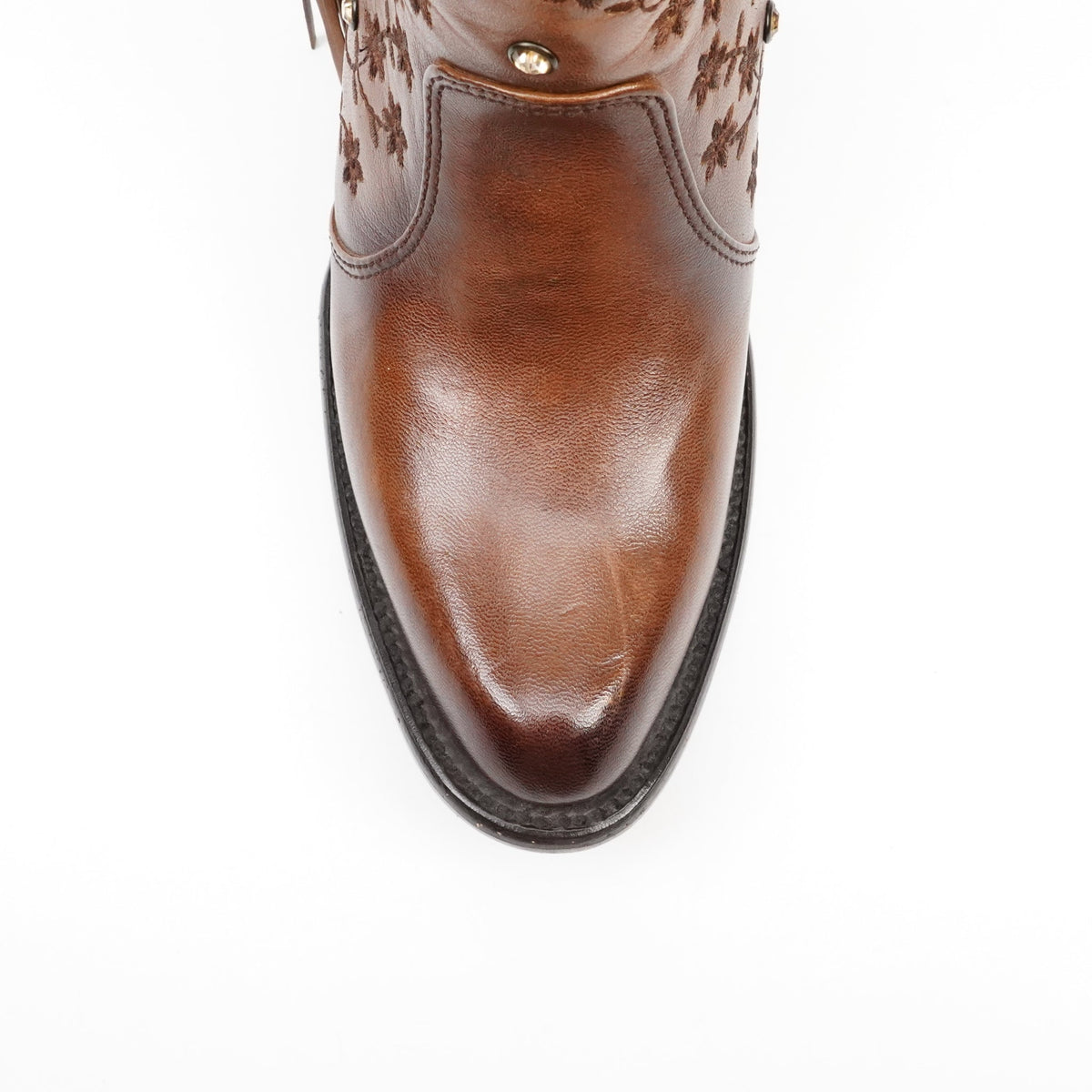 Ximena Dark Honey Booties - J Toe - Gomez Western Wear