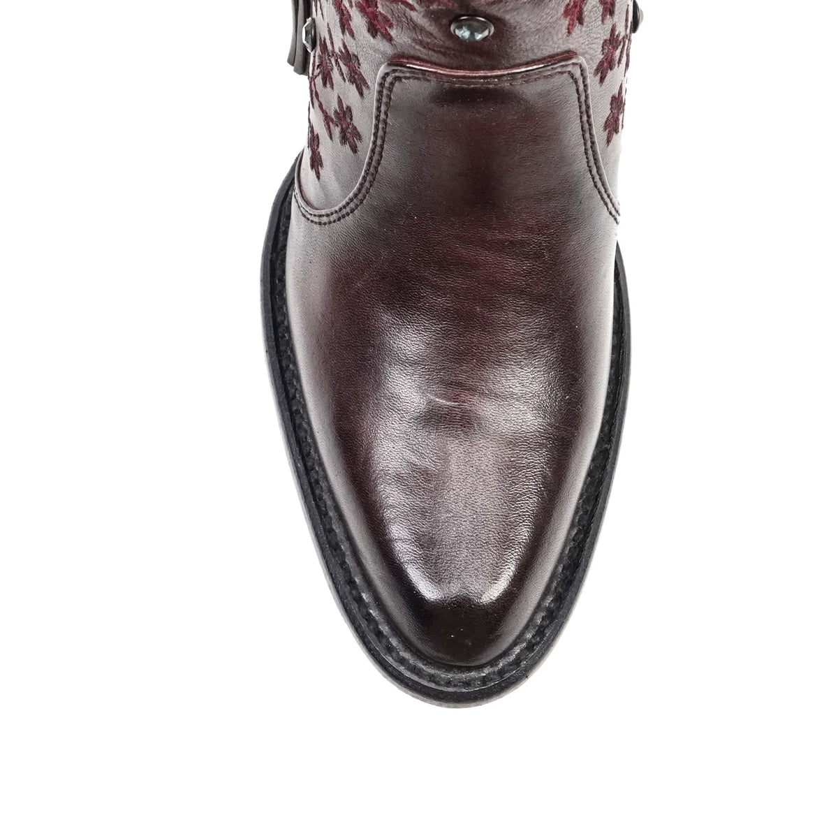 Ximena Wine Red Booties - J Toe - Gomez Western Wear