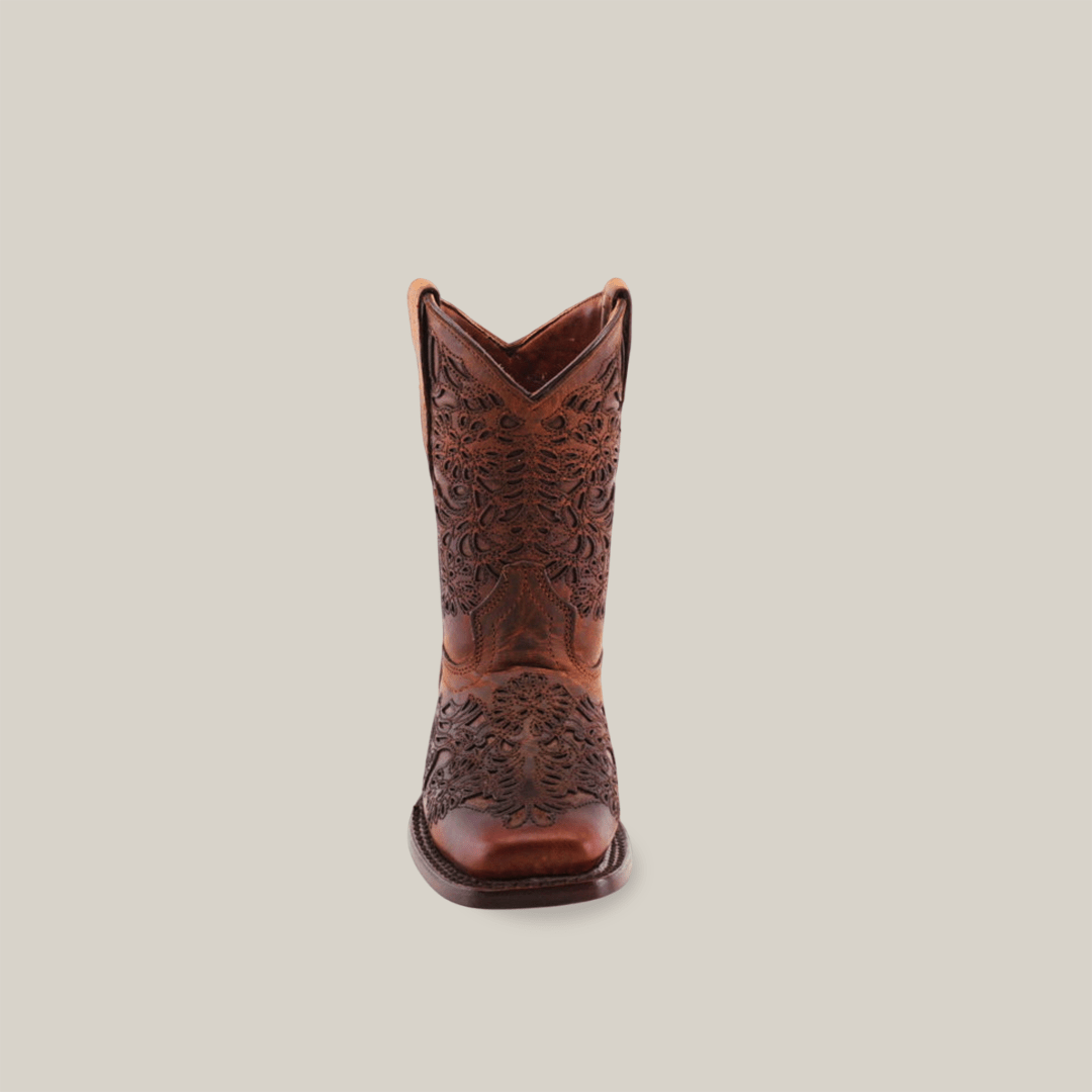 Yennis Brick Square Toe - Kids Boots - Gomez Western Wear