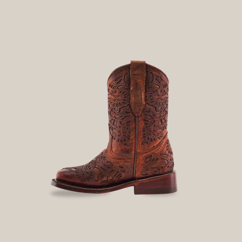 Yennis Brick Square Toe - Kids Boots - Gomez Western Wear