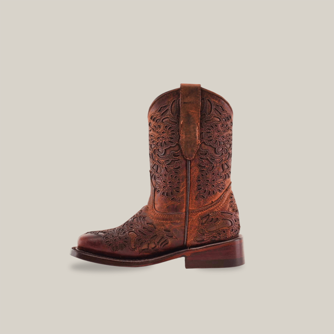 Yennis Brick Square Toe - Kids Boots - Gomez Western Wear
