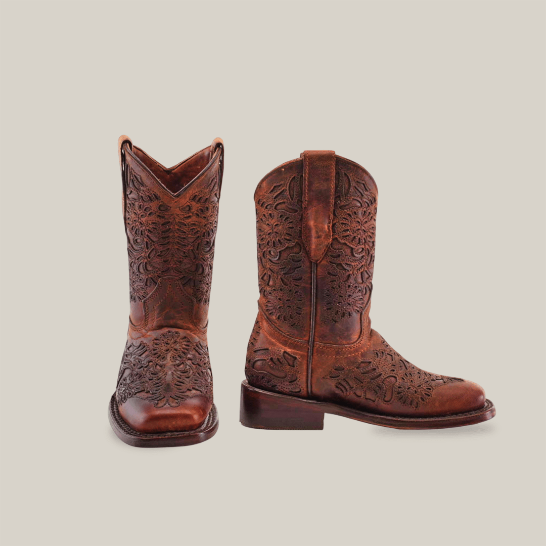 Yennis Brick Square Toe - Kids Boots - Gomez Western Wear